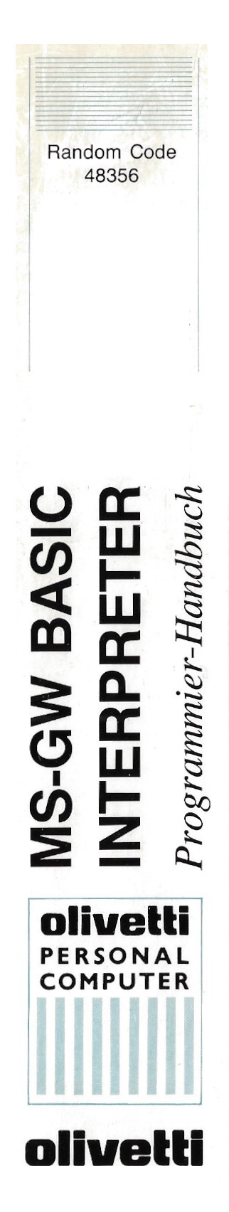 M20 MS-GW Basic Interpreter Programmier-Handbuch